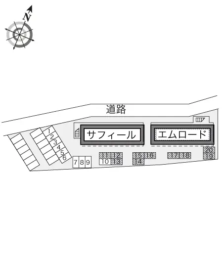 ★手数料０円★川越市霞ケ関東１丁目　月極駐車場（LP）